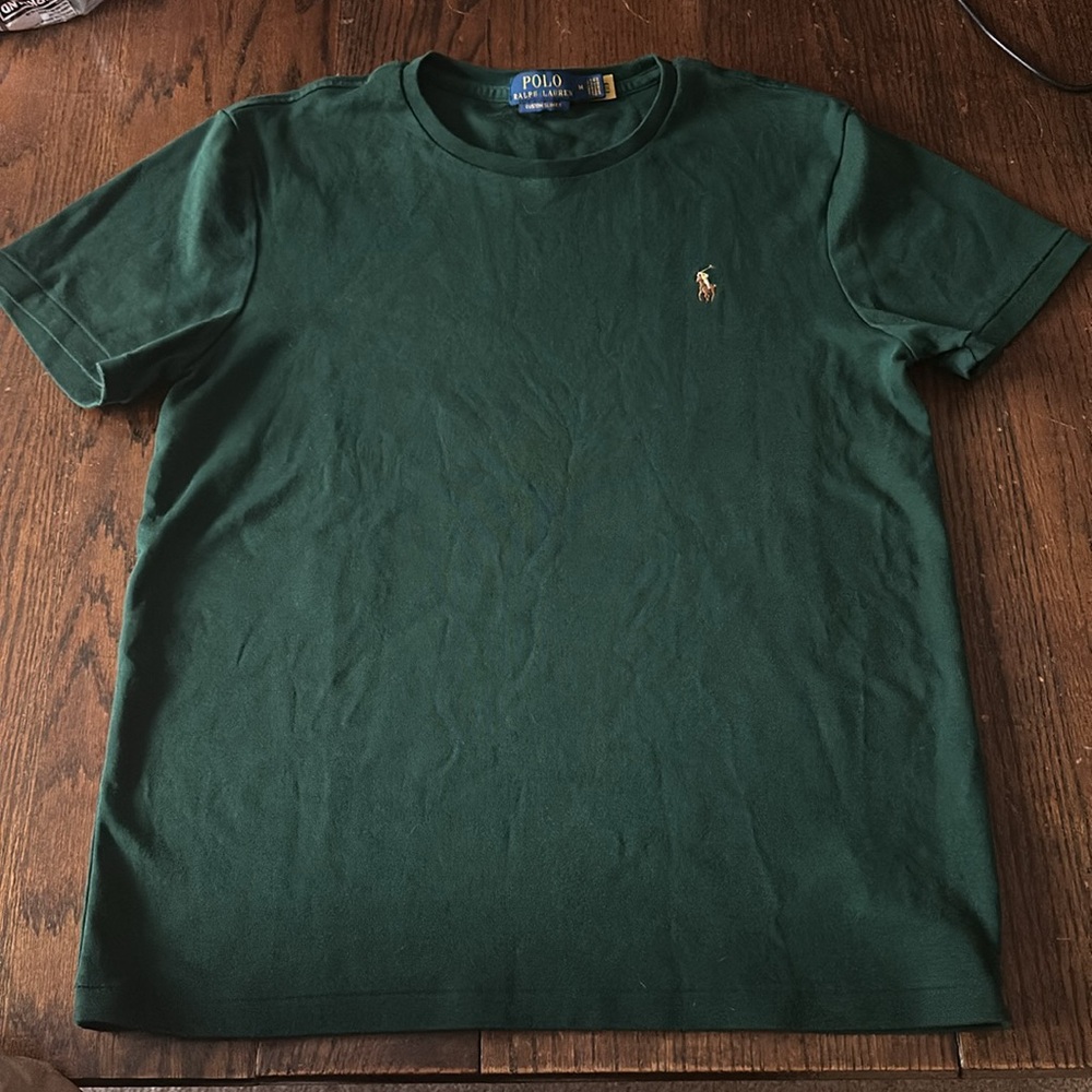 COPY - Ralph Lauren Polo Men's T-Shirt Dark Green Size M